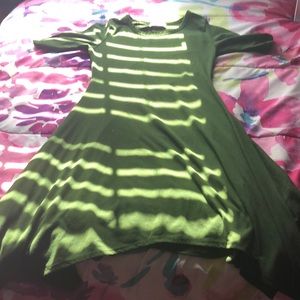 Navy green dress